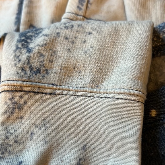 Tultex tie Dyed Sweatshirt with the word Mama Embroidered on blue and white - Picture 6 of 7